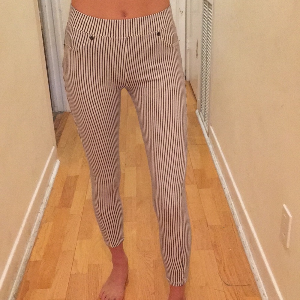 Zara girls striped jeggings